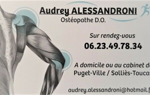 Partenariat avec Audrey ALESSANDRONI OsteopatheD.O.